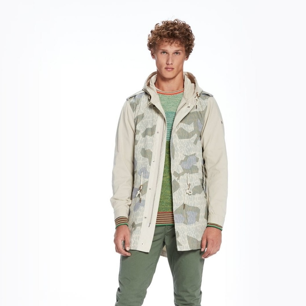 Scotch & Soda lightweight camo parka